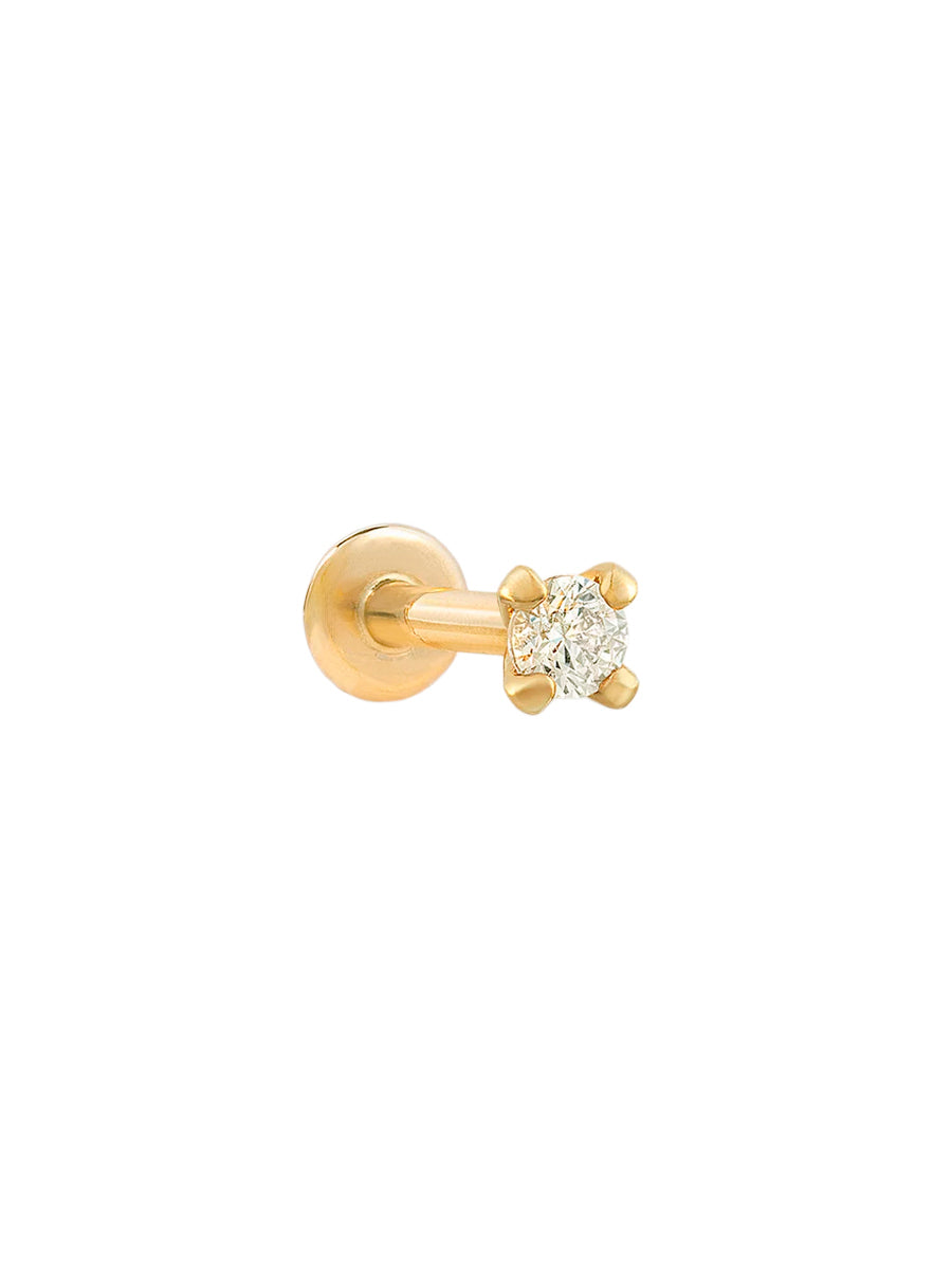 punto de luz de oro 14k piercing nariz oreja