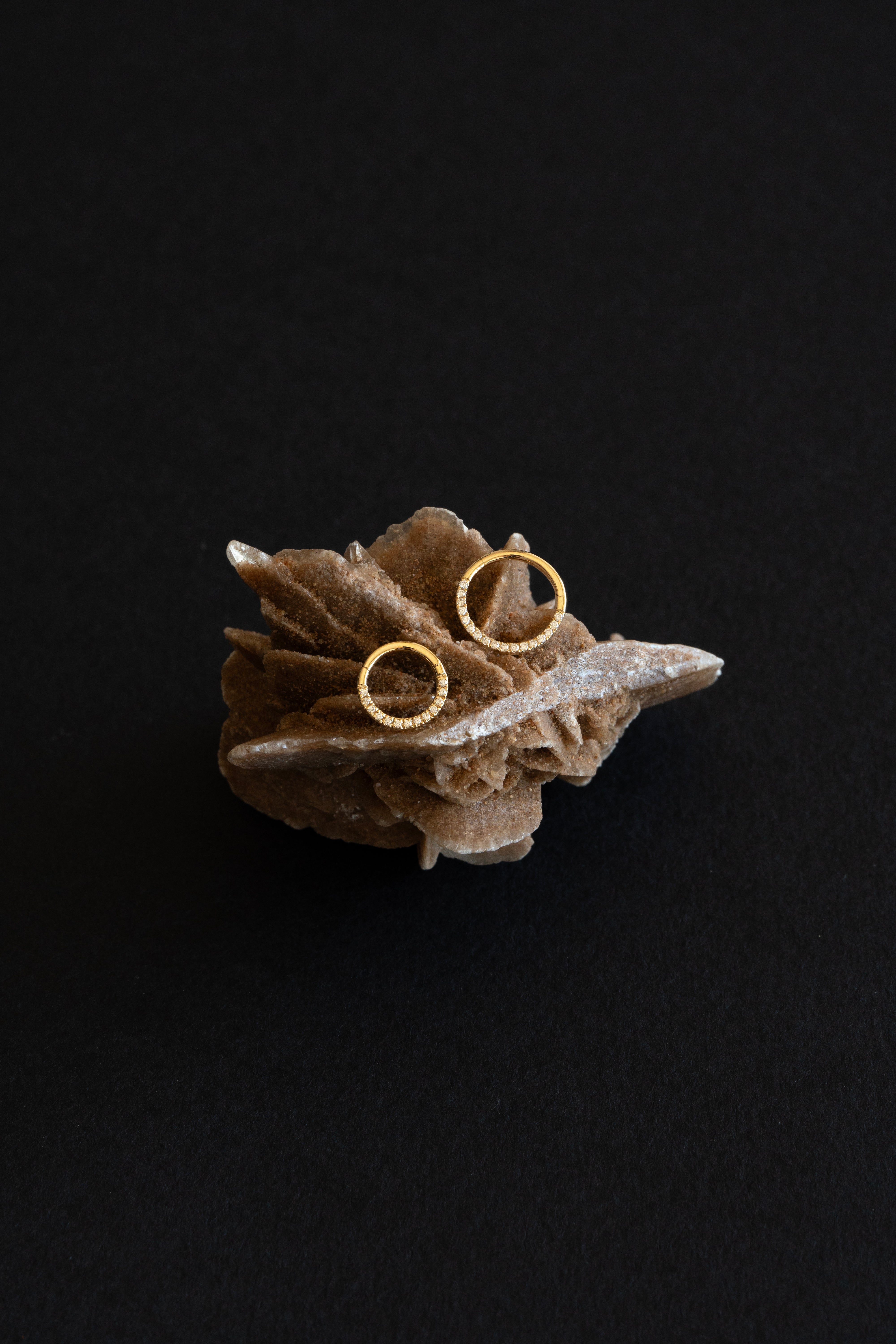 aros de oro 14k circones mujer chile