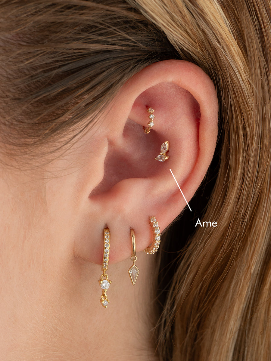 piercing mujer oro 14k chile