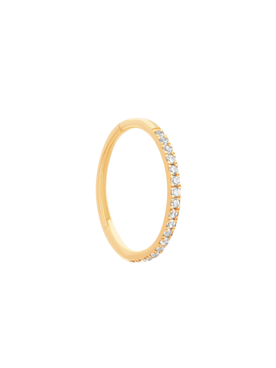 aro argolla conch oro 14k circones chile mujer