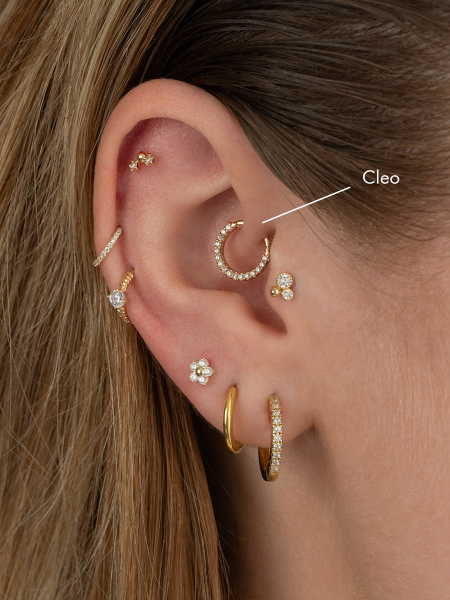 piercing 14k oro circones mujer chile