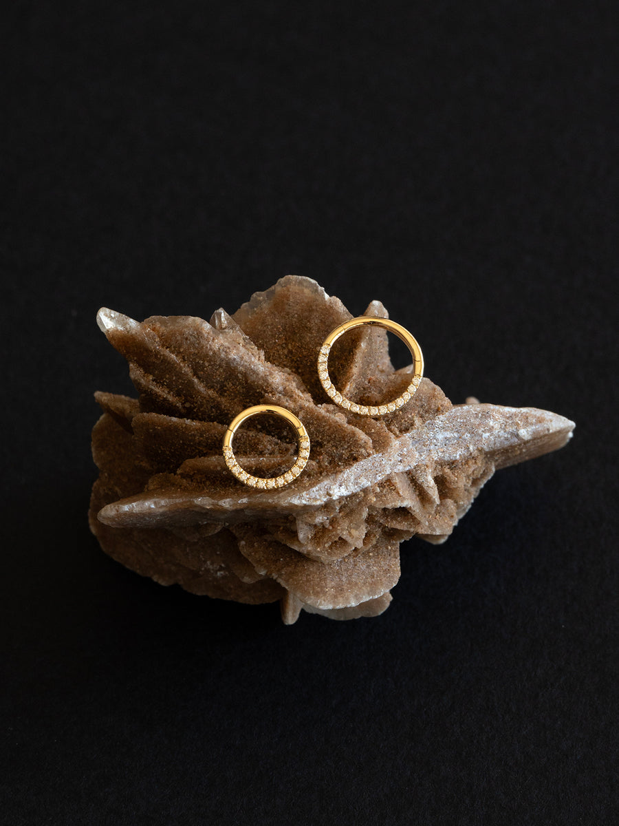 argolla clicker circon 14k oro septum daith