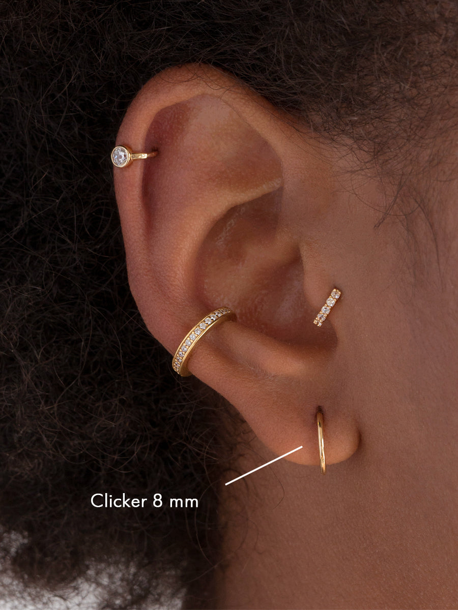 argolla 8 mm oro clicker continua nariz septum helix