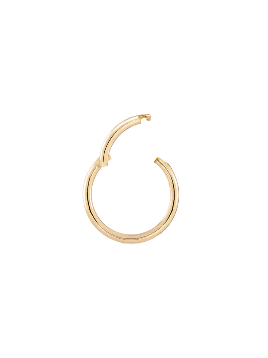 argolla oro 14k clicker 8 mm nostril nariz septum