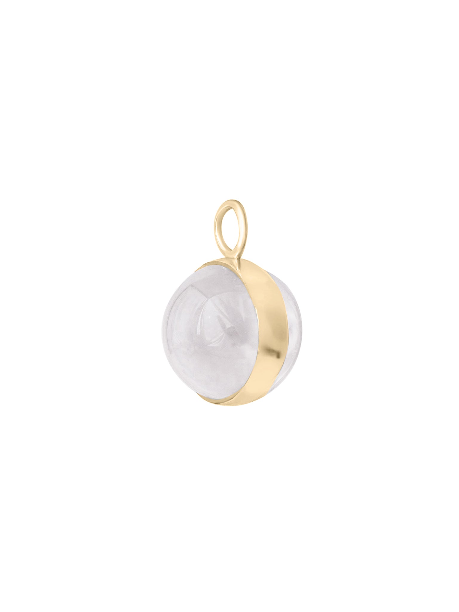 colgante cuarzo natural cristal argollas plata 925