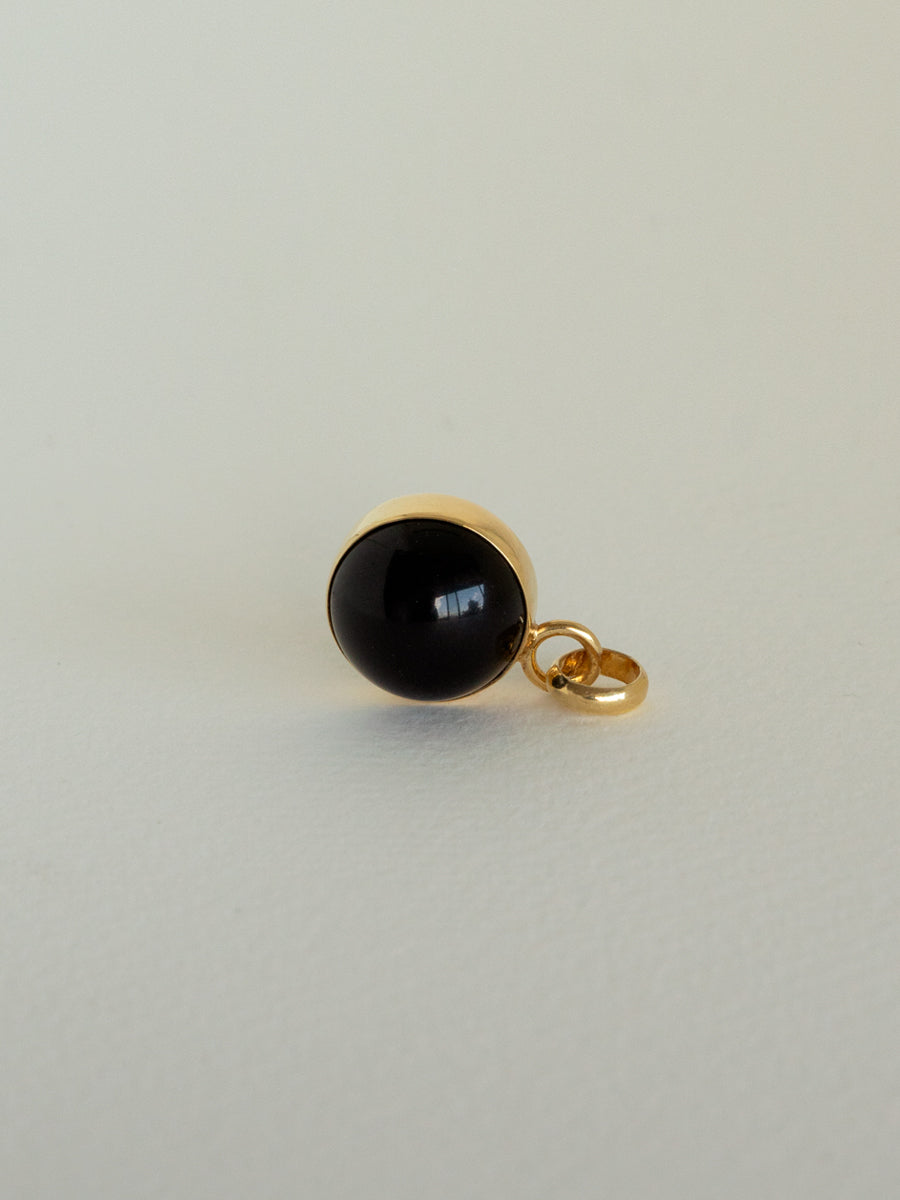colgante charm onix negro piedra natural collar pulsera mujer chile