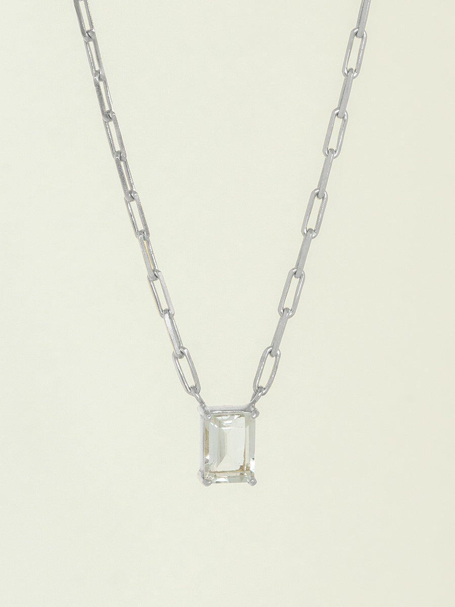 collar topacio cristal natural mujer delicado regalo aniversario plata 925