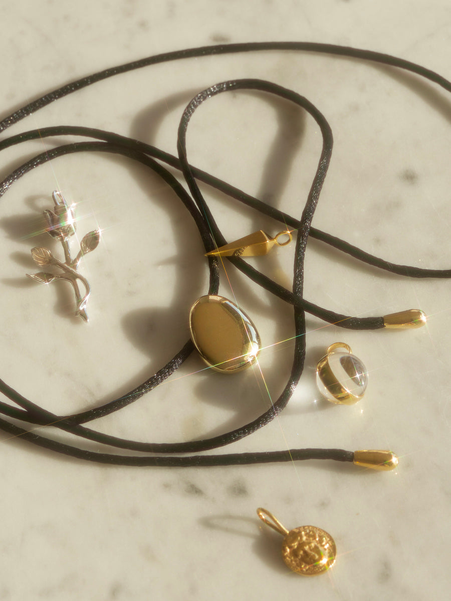 colgante collar en forma de rosa plata 925