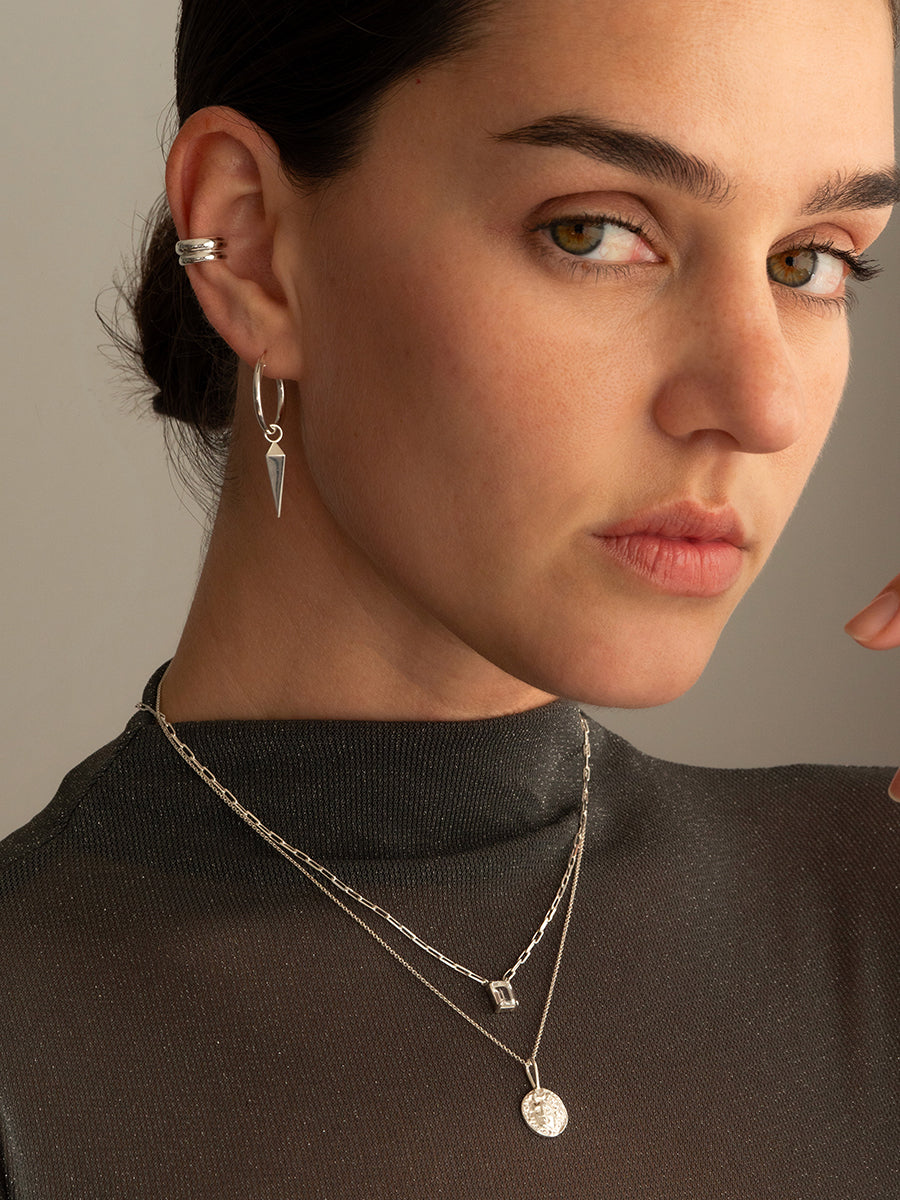 collar topacio blanco plata 925 mujer chile