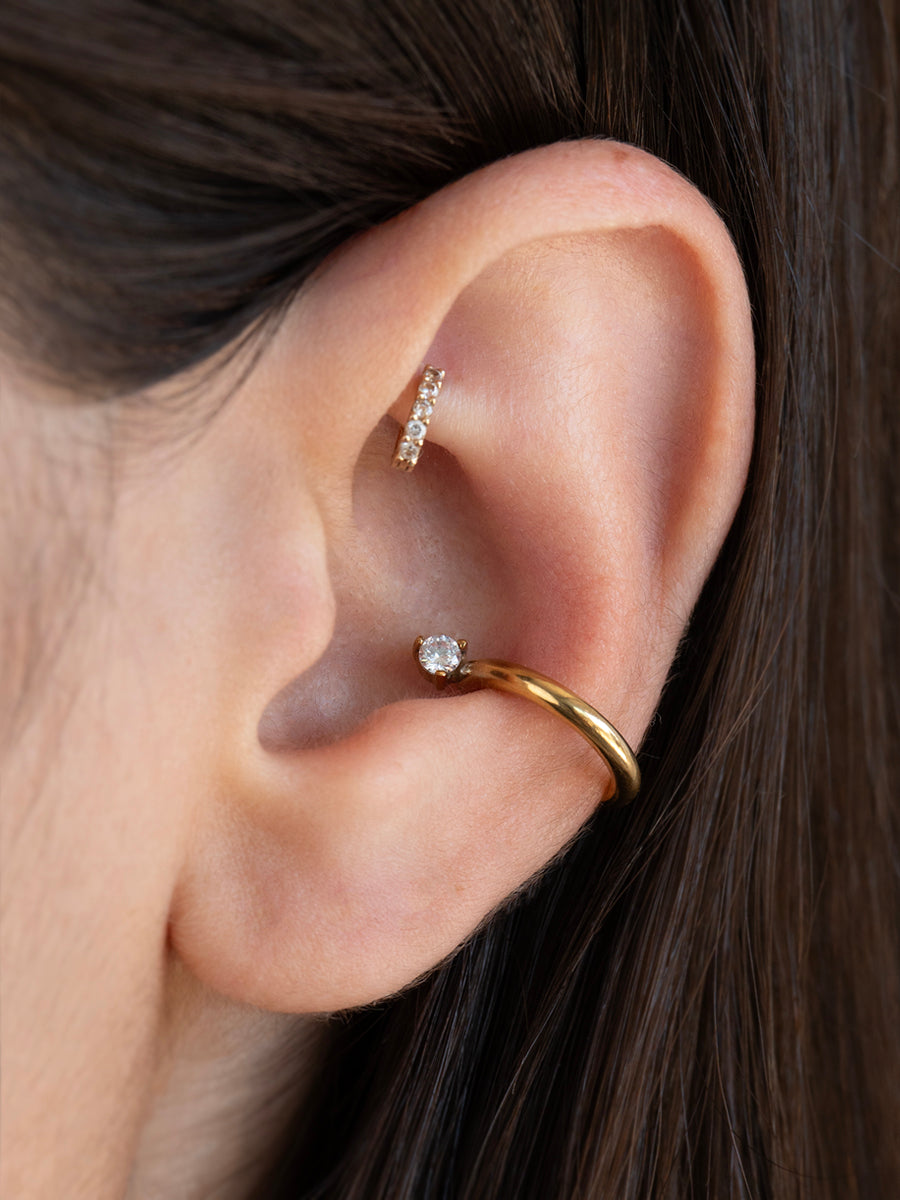 Ear Cuff Hannah - Enchapado 18k