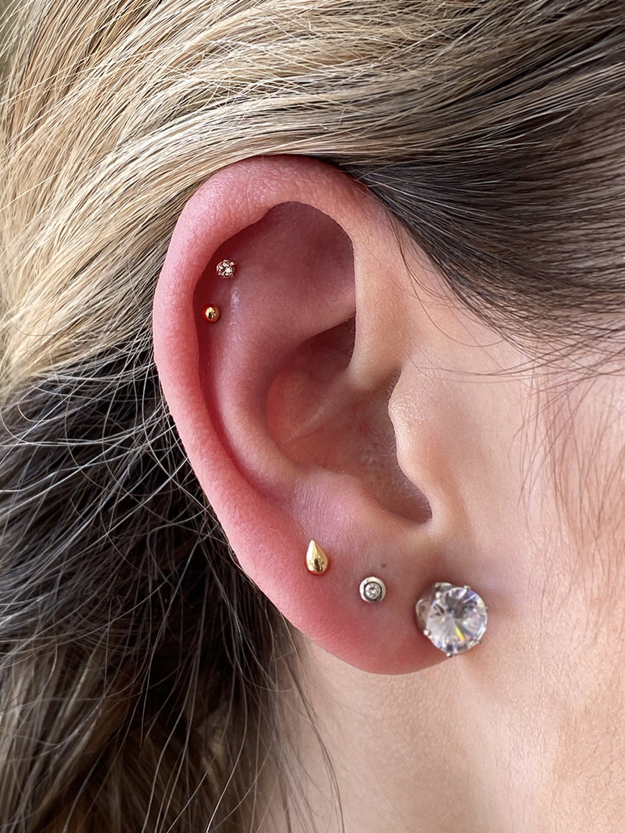 Piercing Dot 2mm - Oro 14k