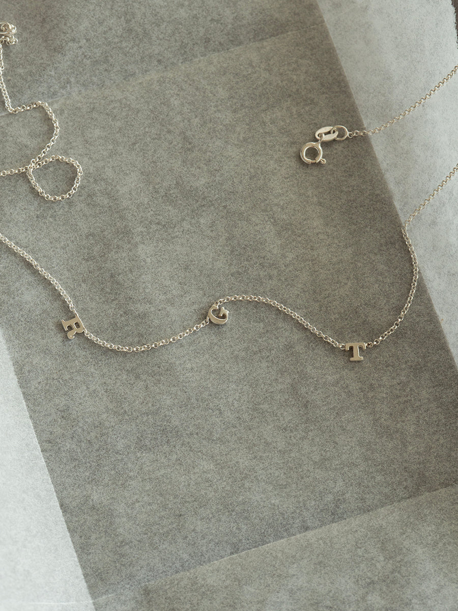 Collar Initials - Plata 925
