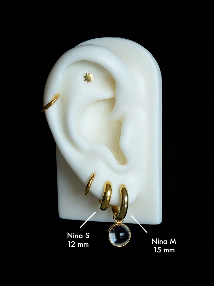 Argollas Nina S - Enchapado 18k