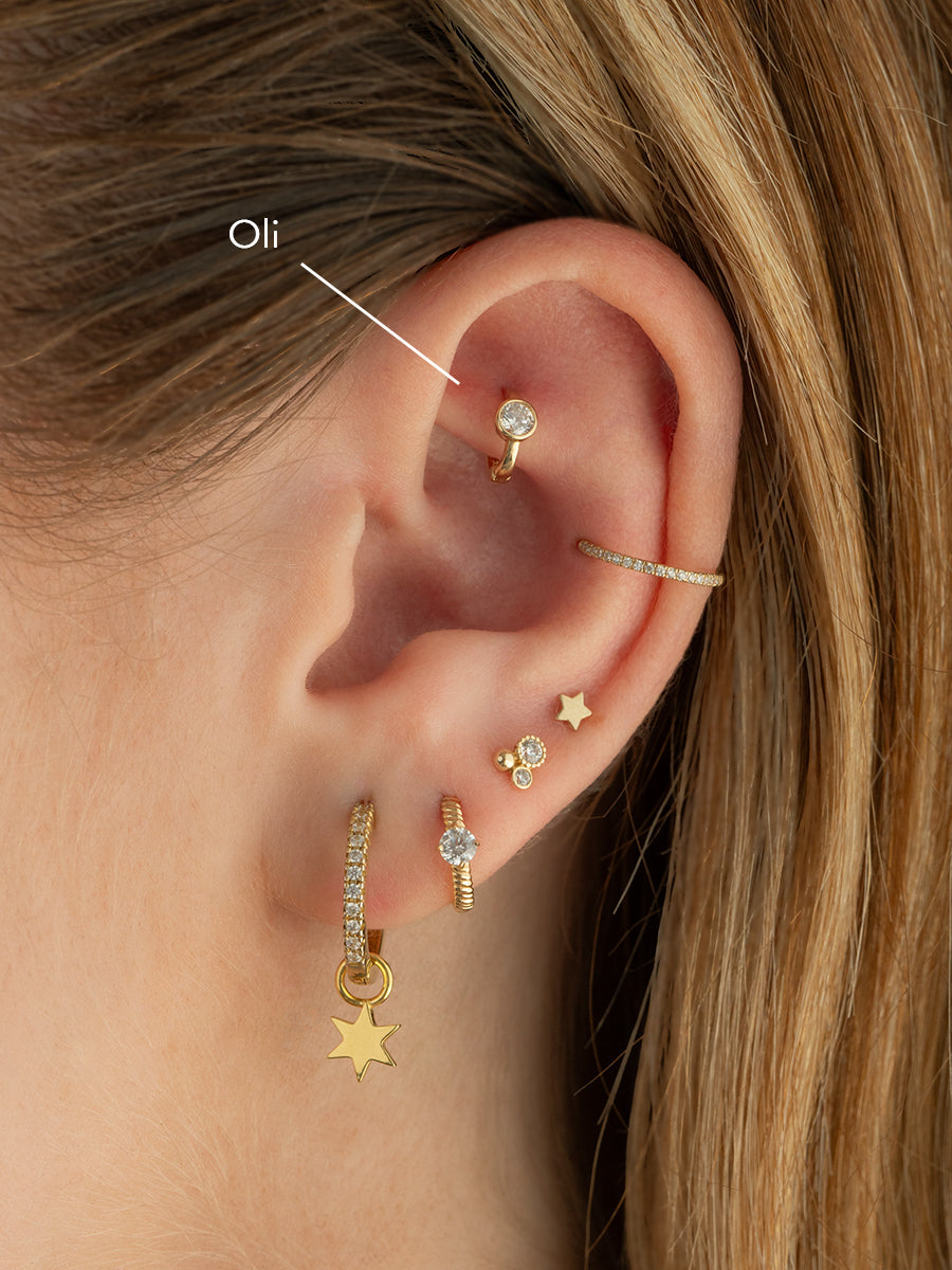 aro argolla oro 14k rook tragus
