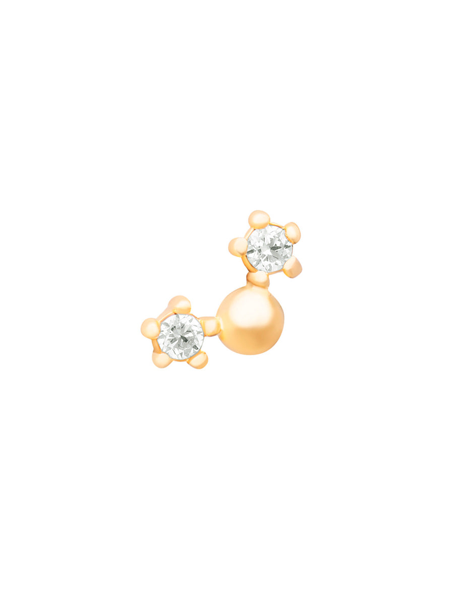 piercing oro 14k lobulo helix mujer chile
