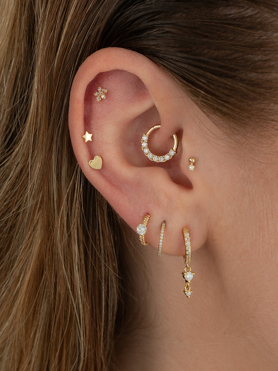 argolla oro 14k piercing 8 mm