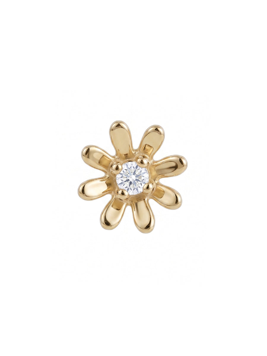 PREVENTA Piercing Flor - Oro 14k