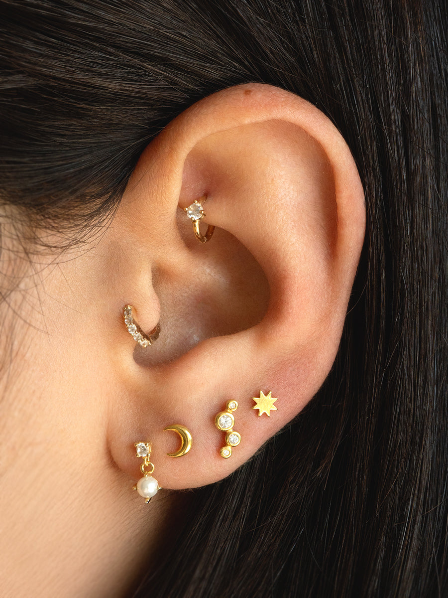 Piercing Moon - Enchapado 18k