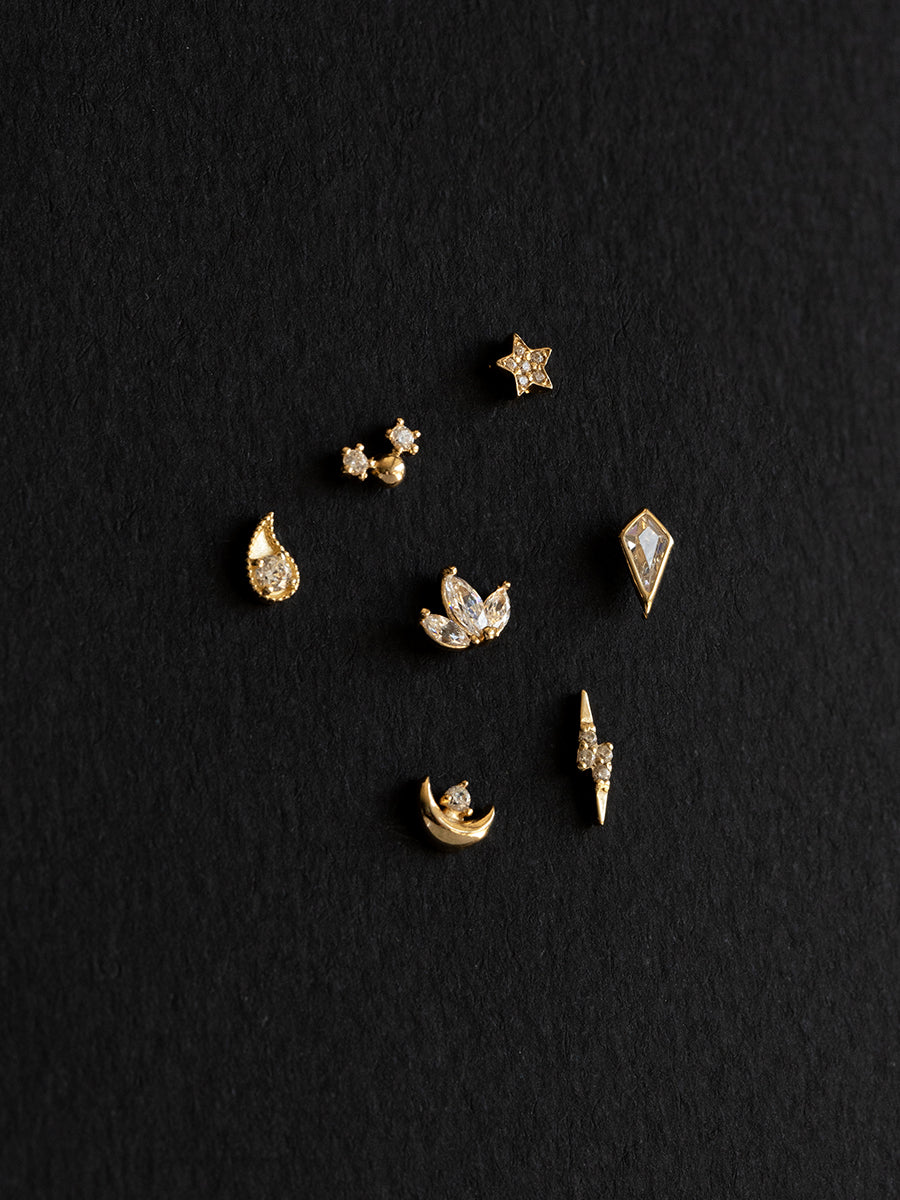 aros de oro 14k navidad regalo mujer chile