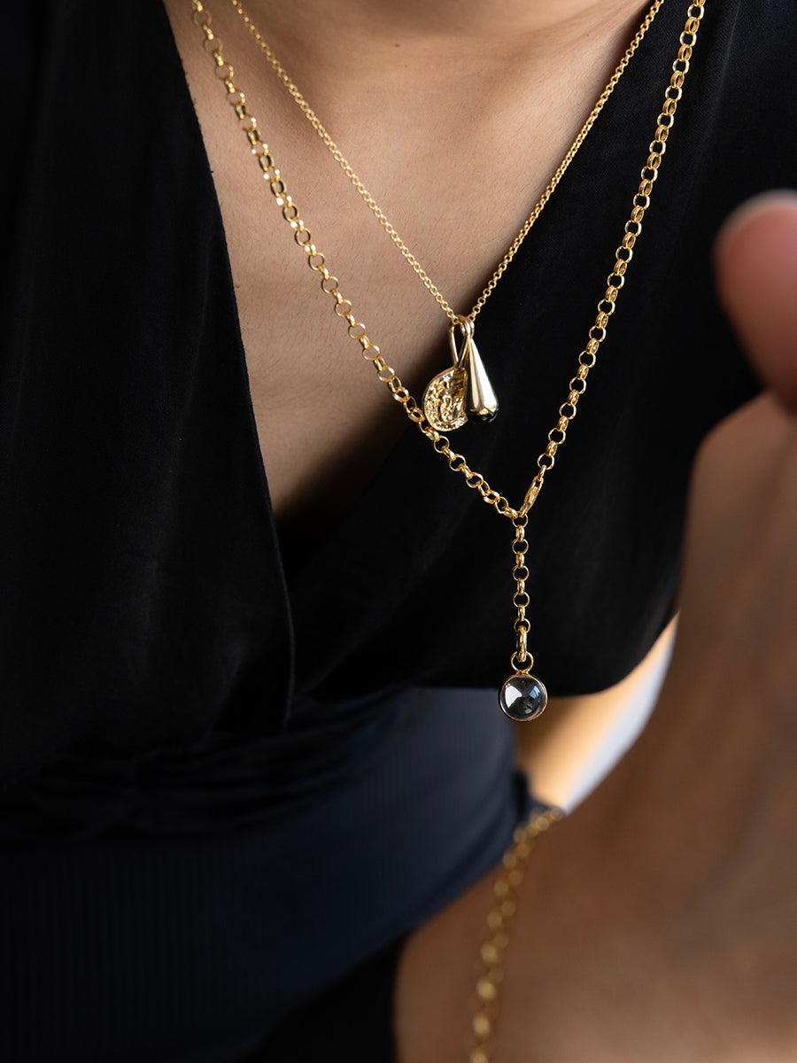 collar enchapado en oro bañado oro 18k mujer