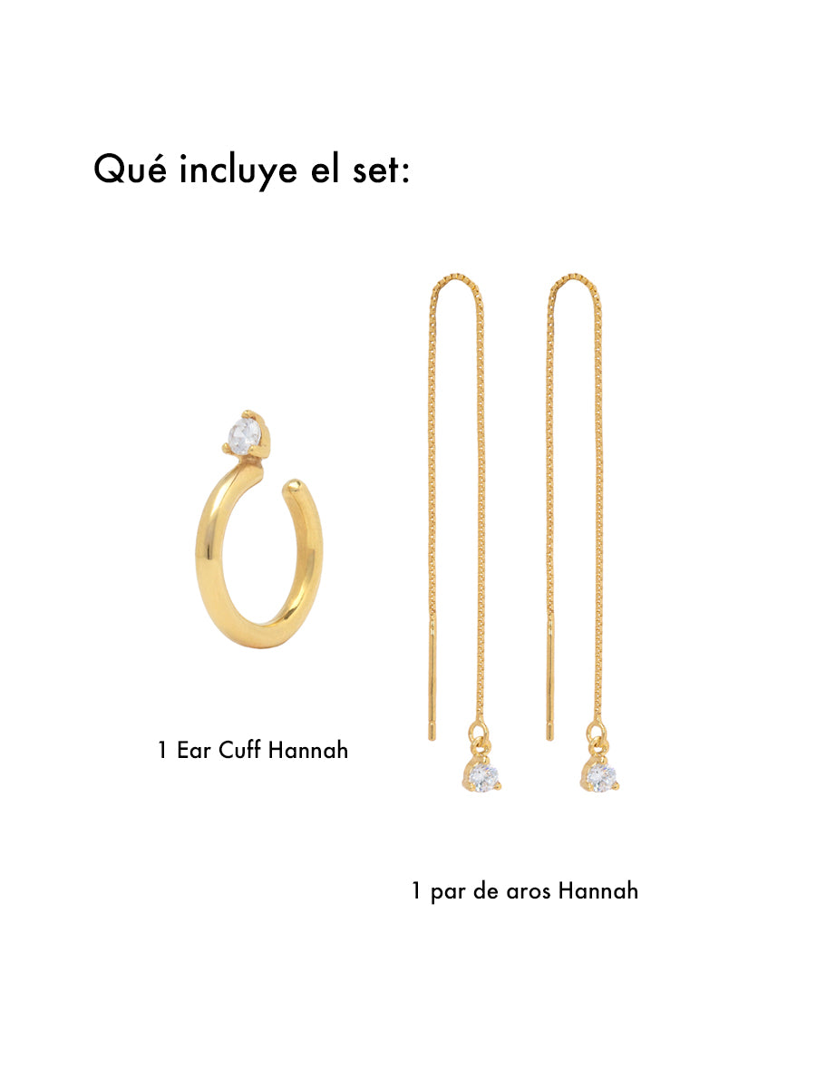 Set Hannah - Enchapado 18k