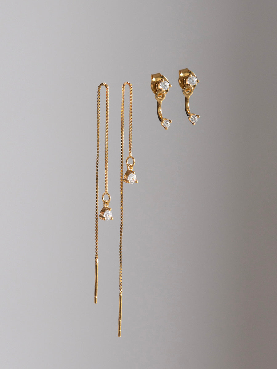 Set Minimal - Enchapado 18k