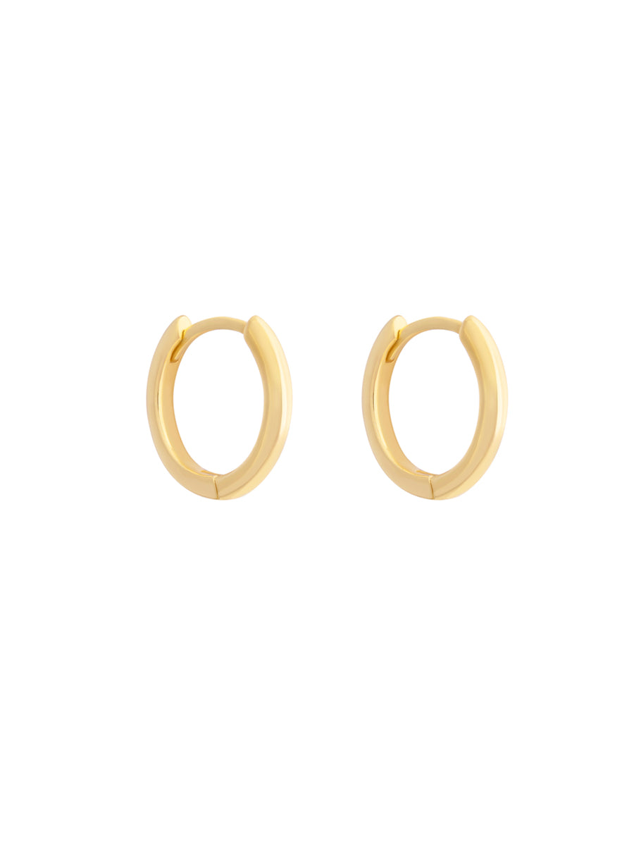 argollas enchapadas en oro 18k basicas
