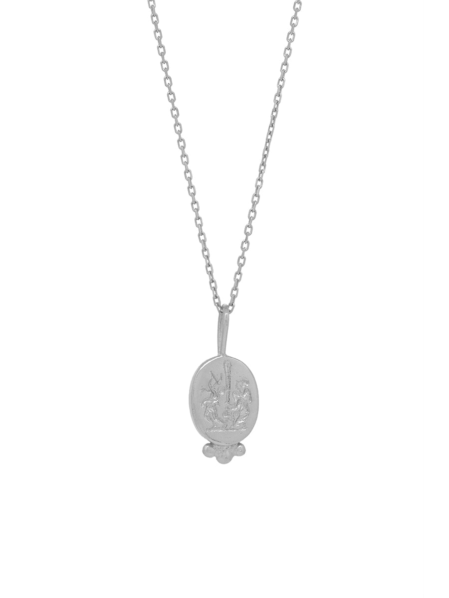 collar colgante grabado plata 925