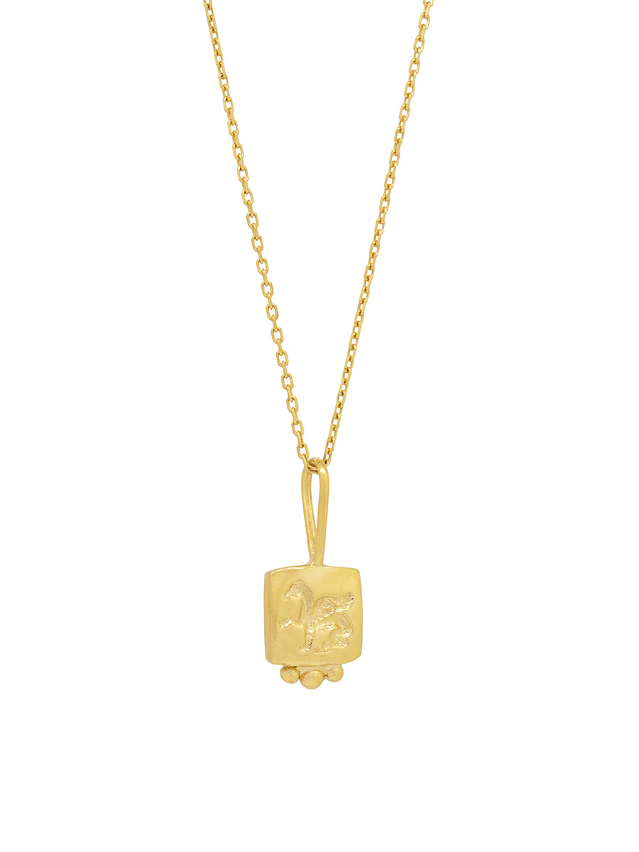 colgante plata enchapada en oro 18k