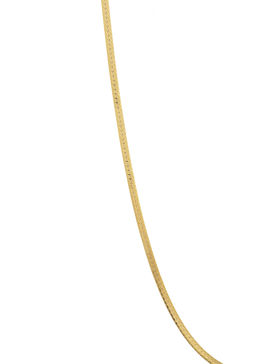 collar plano cinta enchapado en oro chile