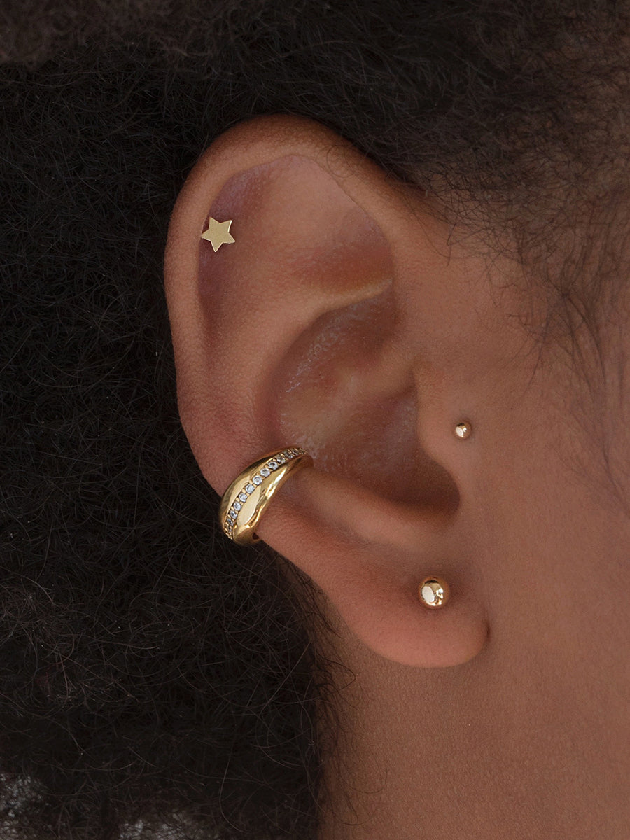 ear cuff con circones