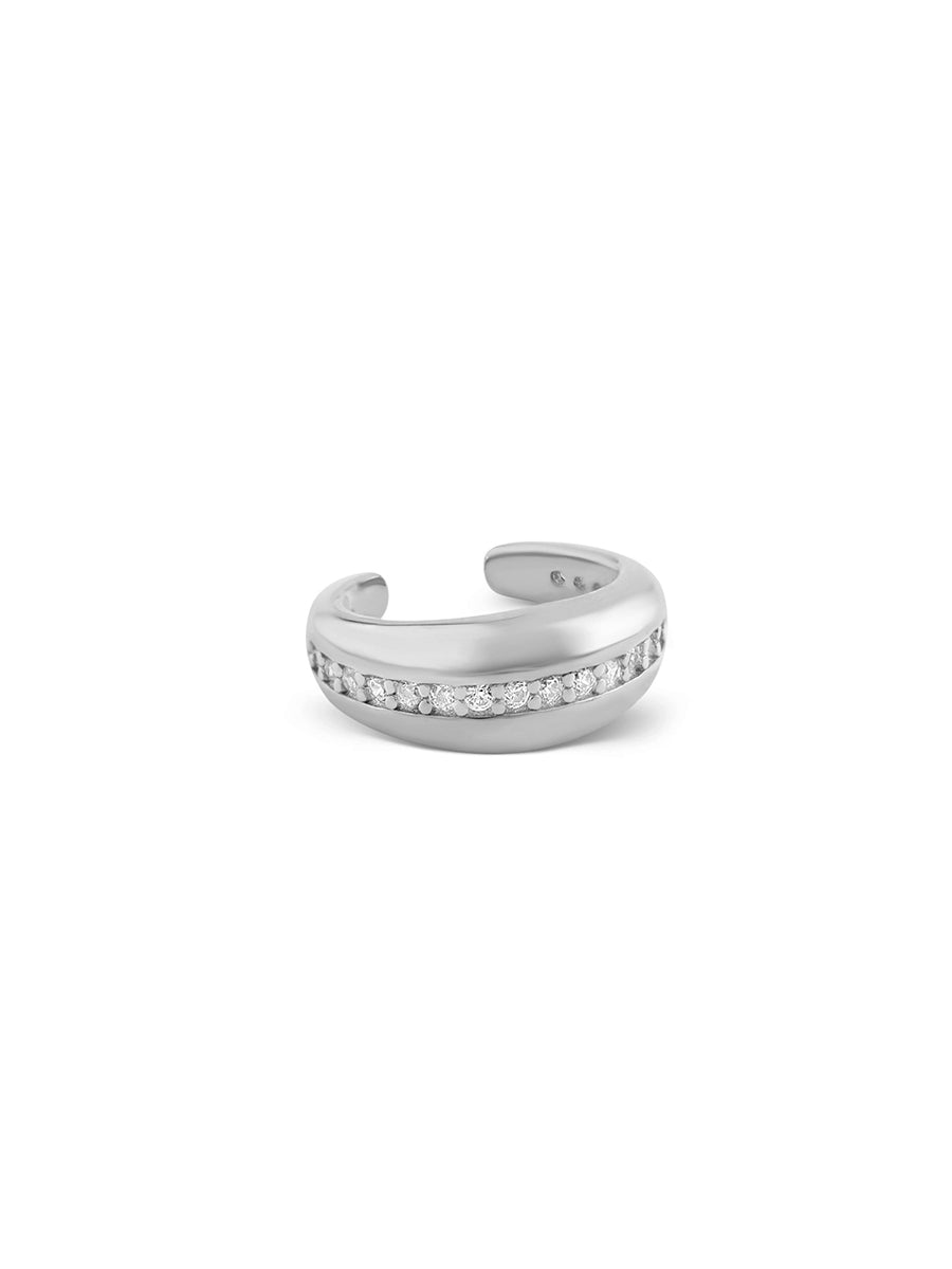 ear cuff con circones plata 925