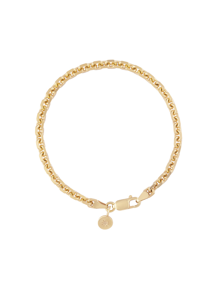 pulsera plata italiana enchapada en oro 18k