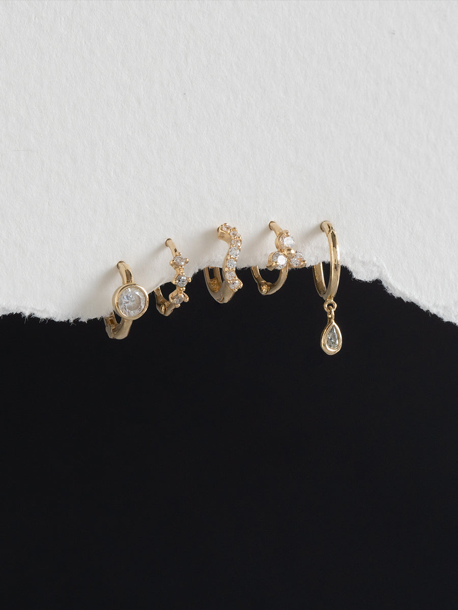 piercings de oro amarillo 14k