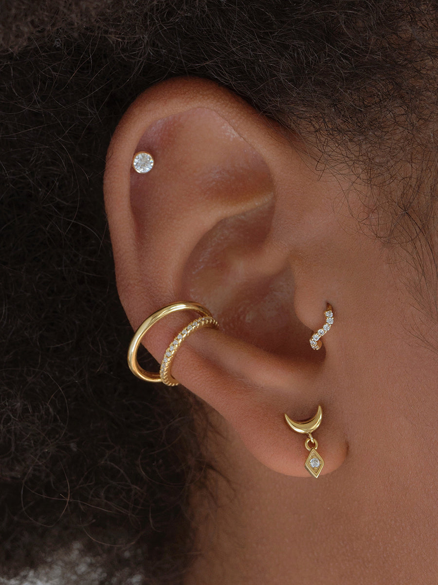 piercing oro amarillo argolla tragus helix chile