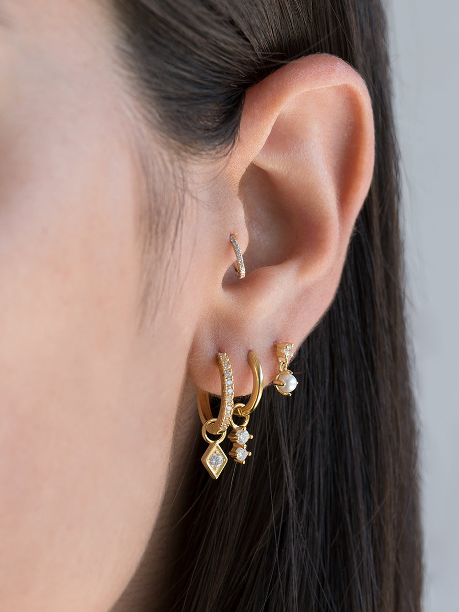 piercing de oro 14k tragus chile