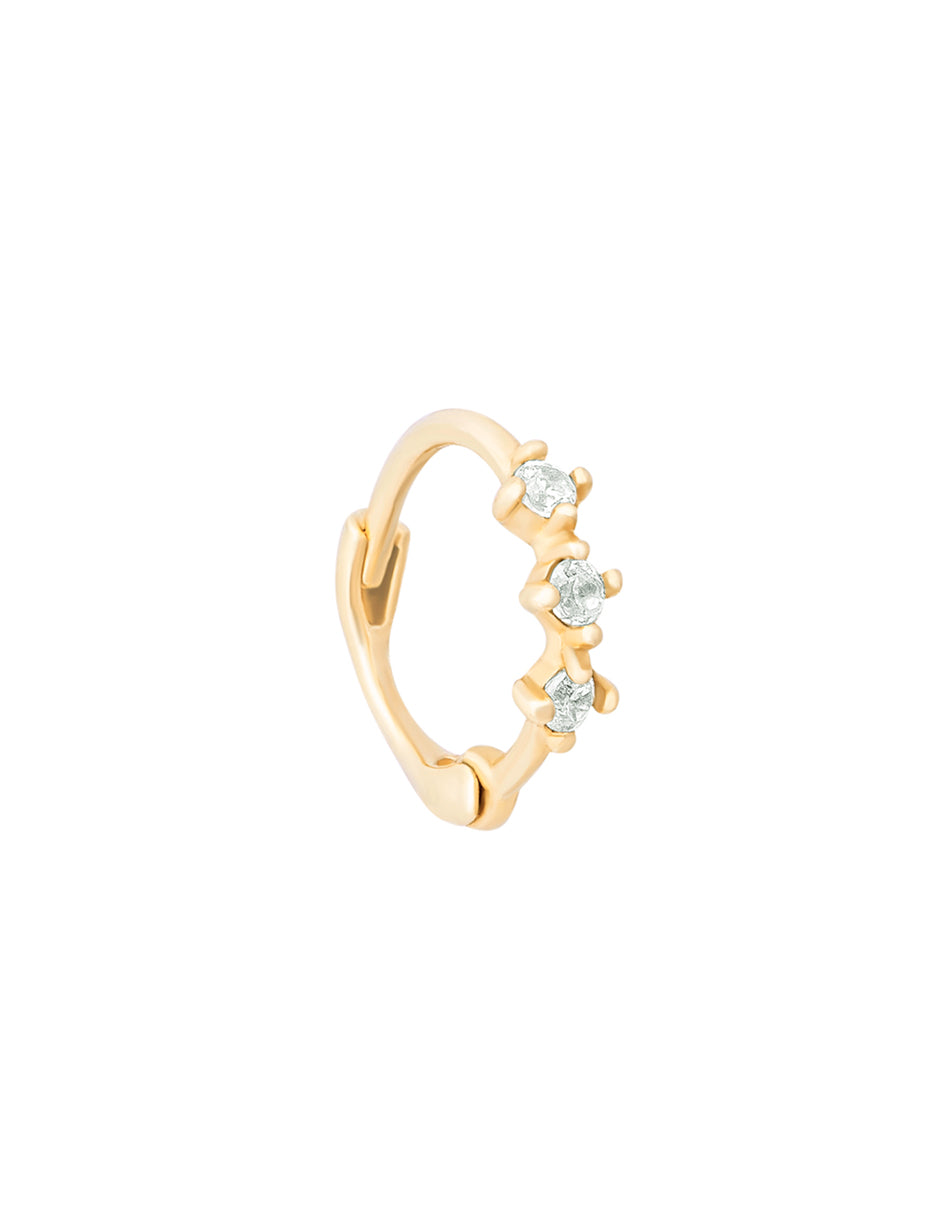 piercing oro amarillo 14k argolla tragus helix