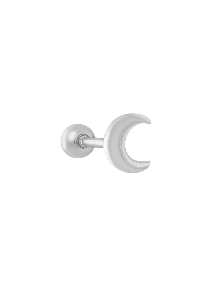 piercing luna plata 925 libre de niquel