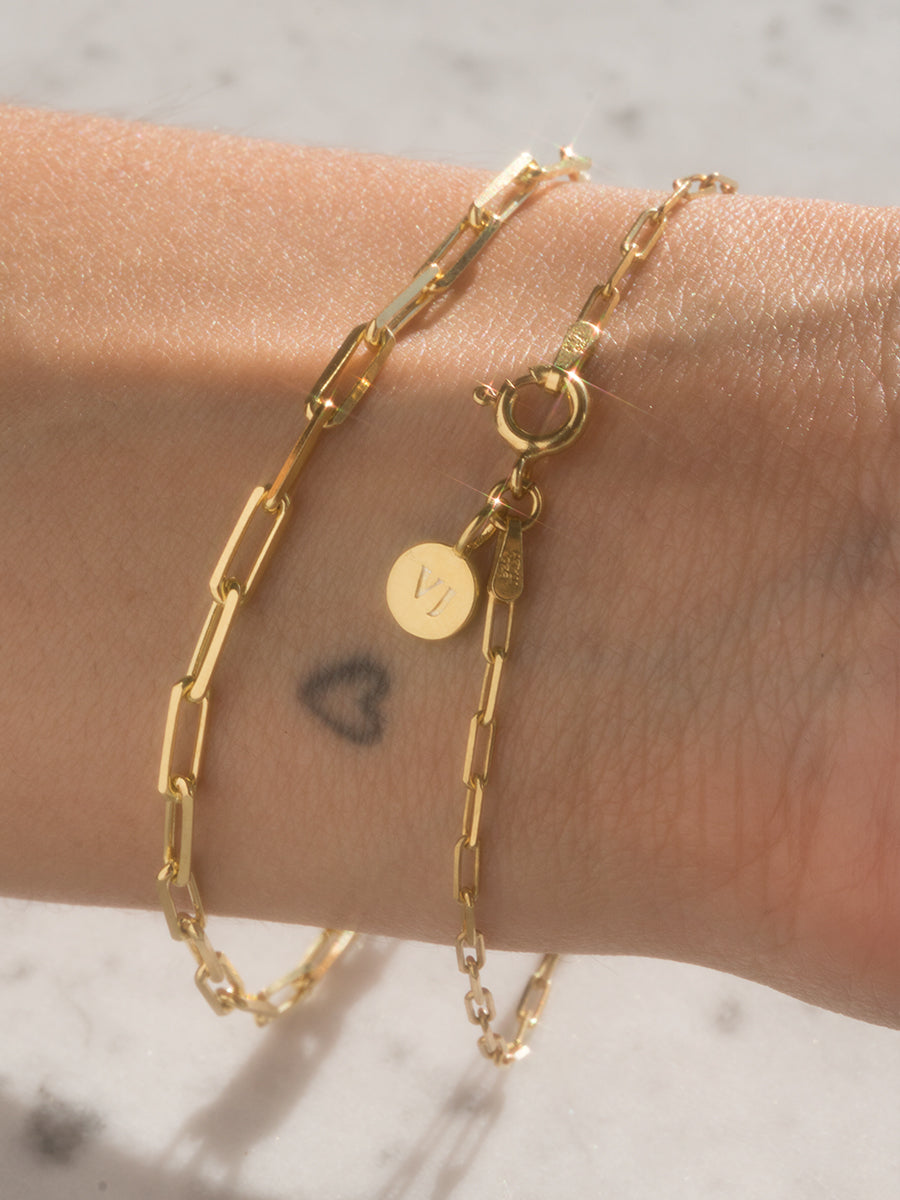 pulsera plata italiana enchapada en oro chile