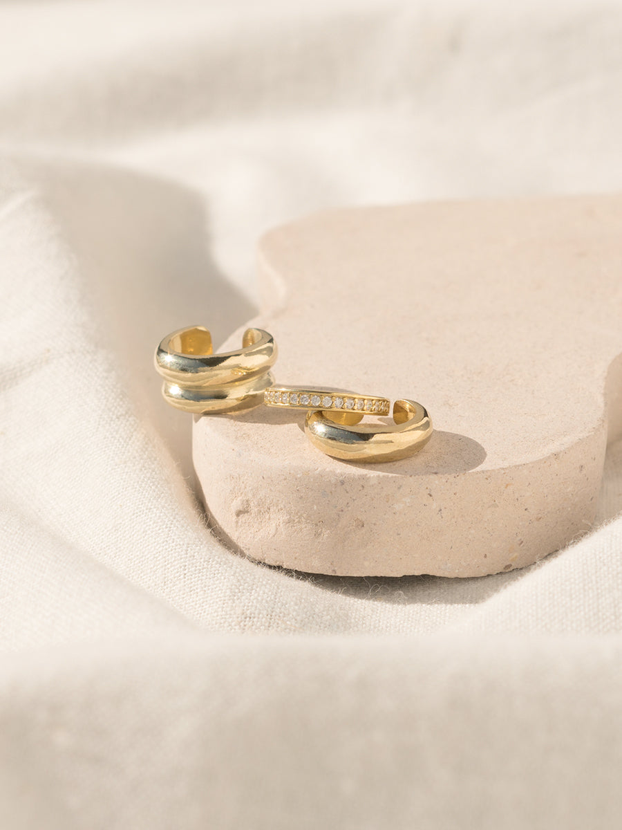 ear cuffs enchapados plata 925 chile
