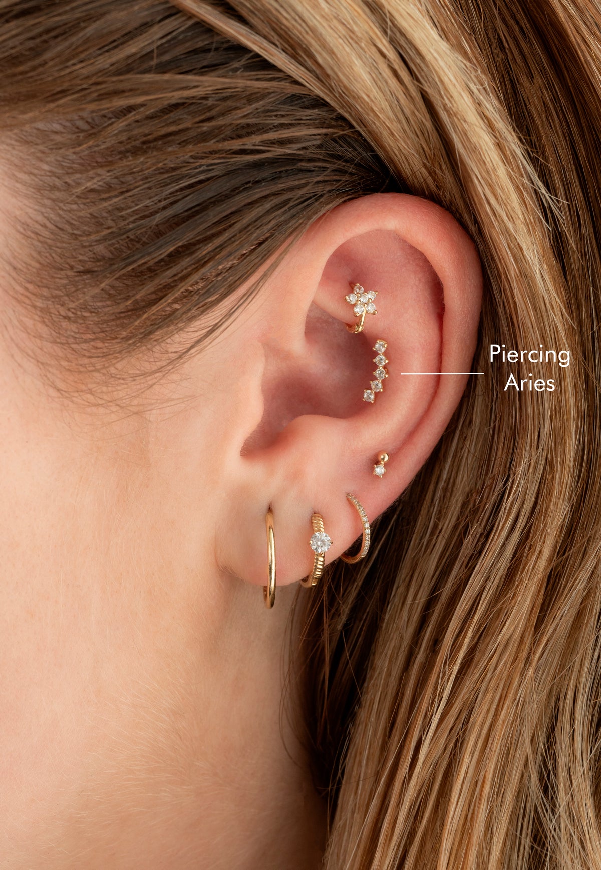 Piercing Aries - Oro 14k