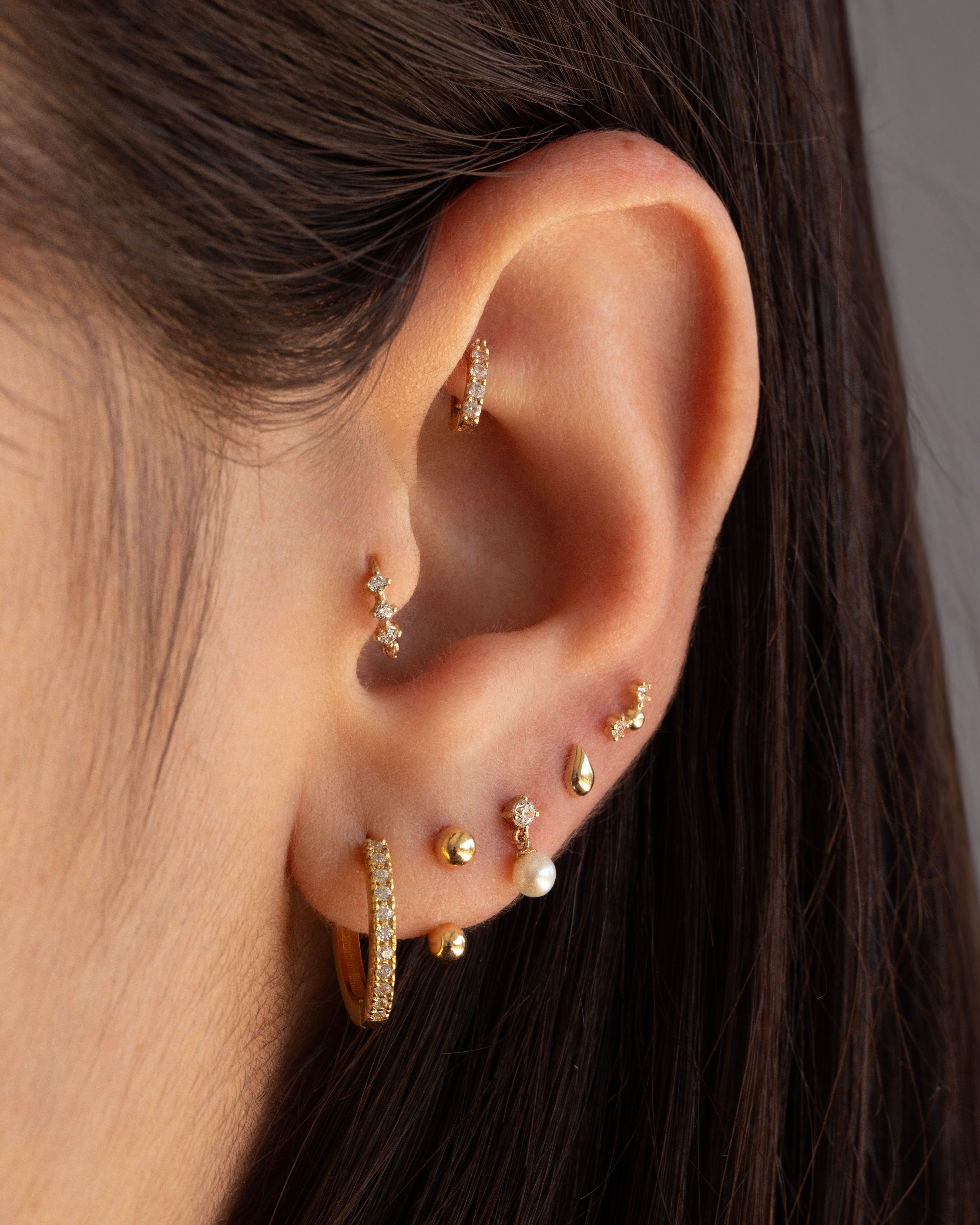 aros piercings de oro 14k chile