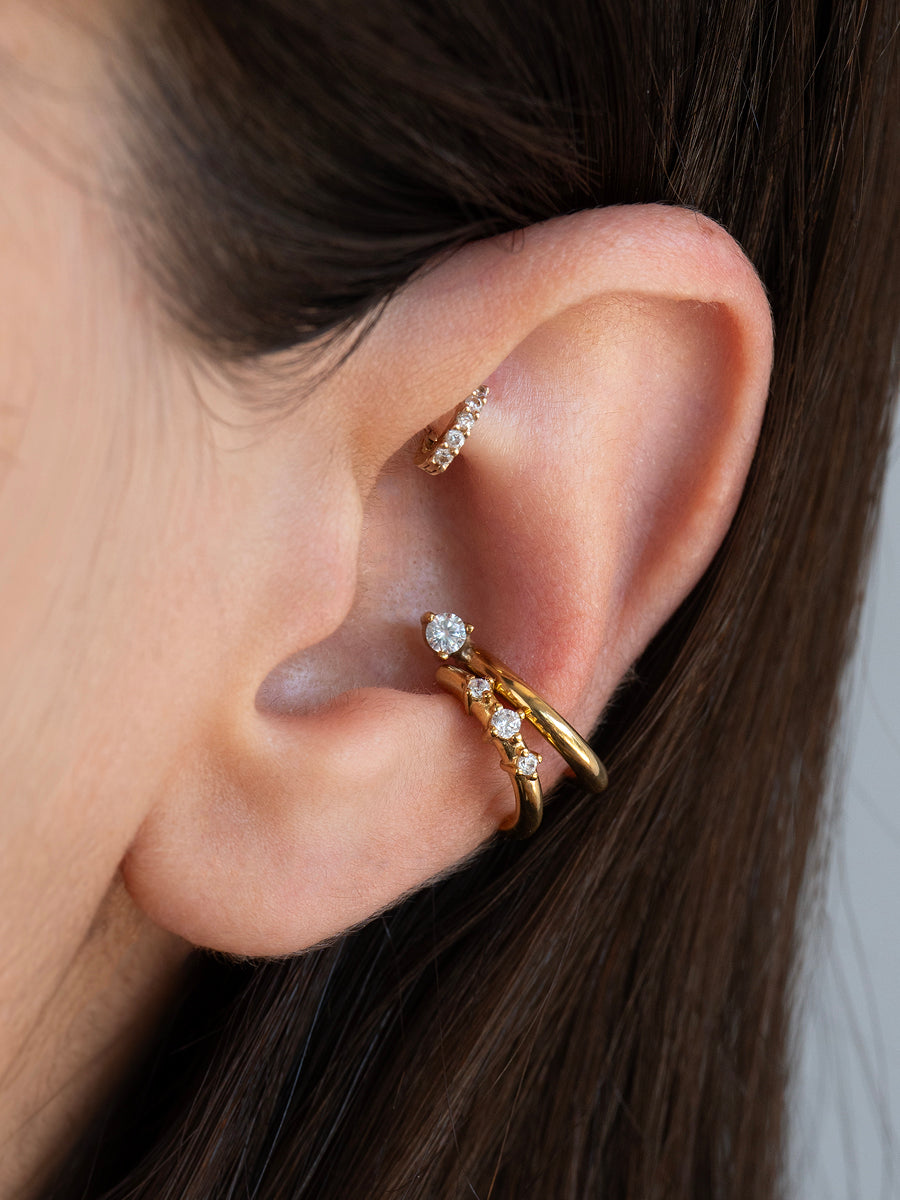 Ear Cuff Hannah - Enchapado 18k