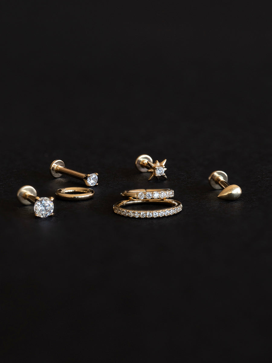 PREVENTA Piercing Eli 3 mm - Oro 14k