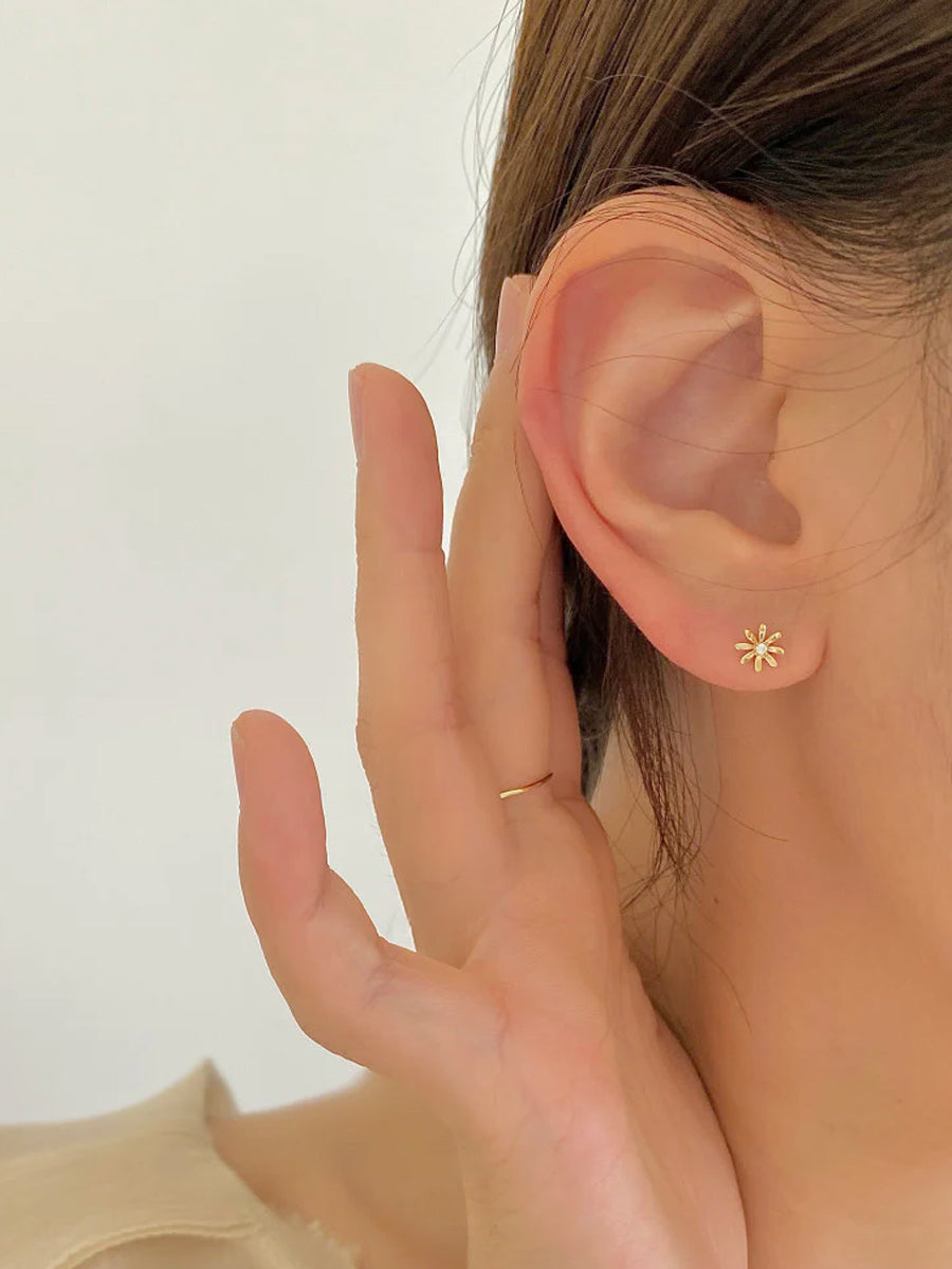 Piercing Flor - Oro 14k