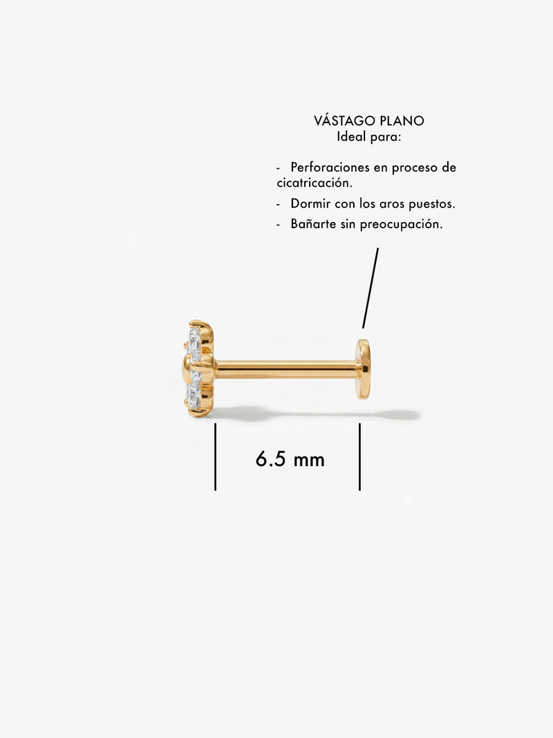 Piercing Fresia - Oro 14k