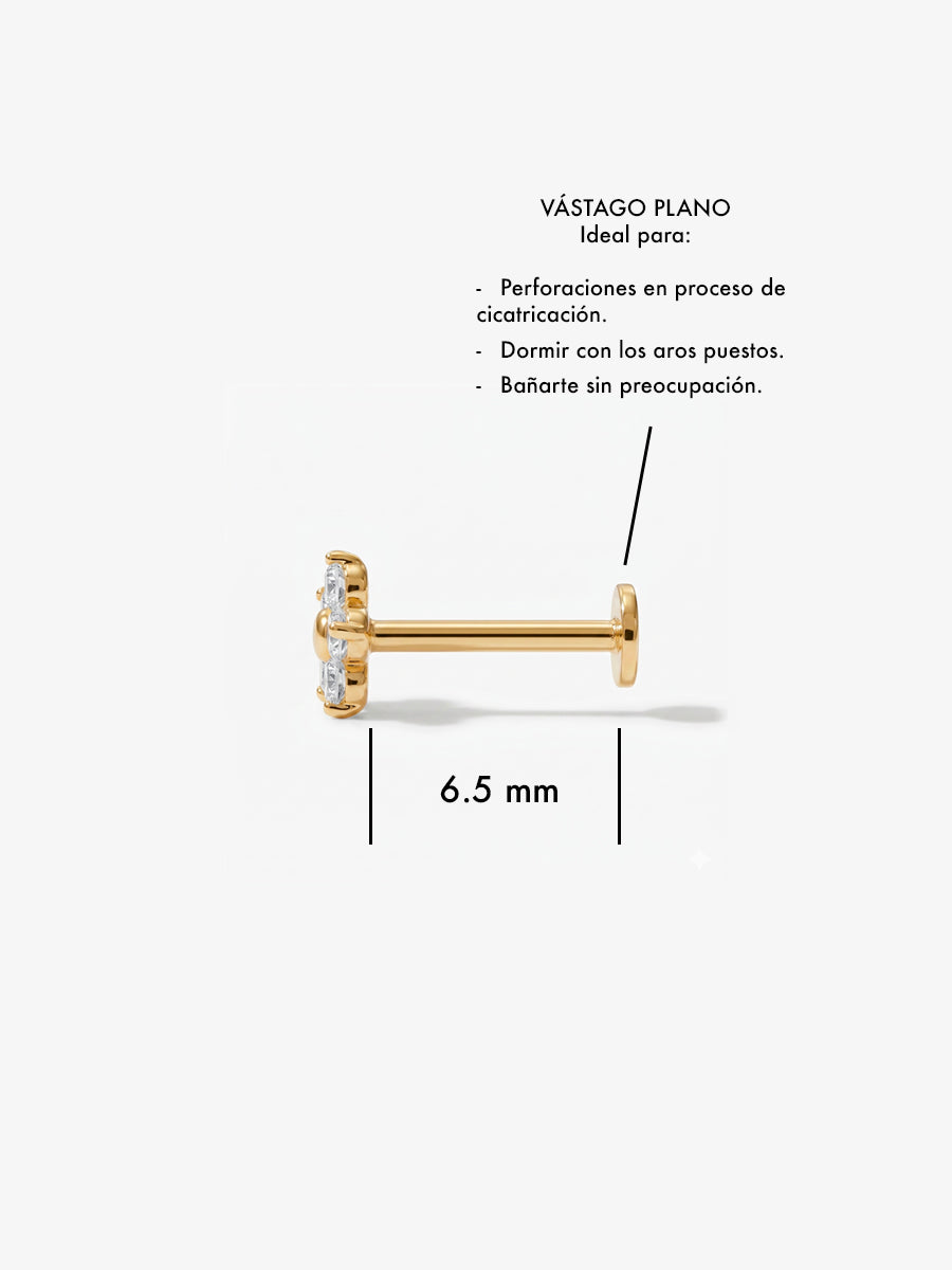 Piercing Fresia - Oro 14k