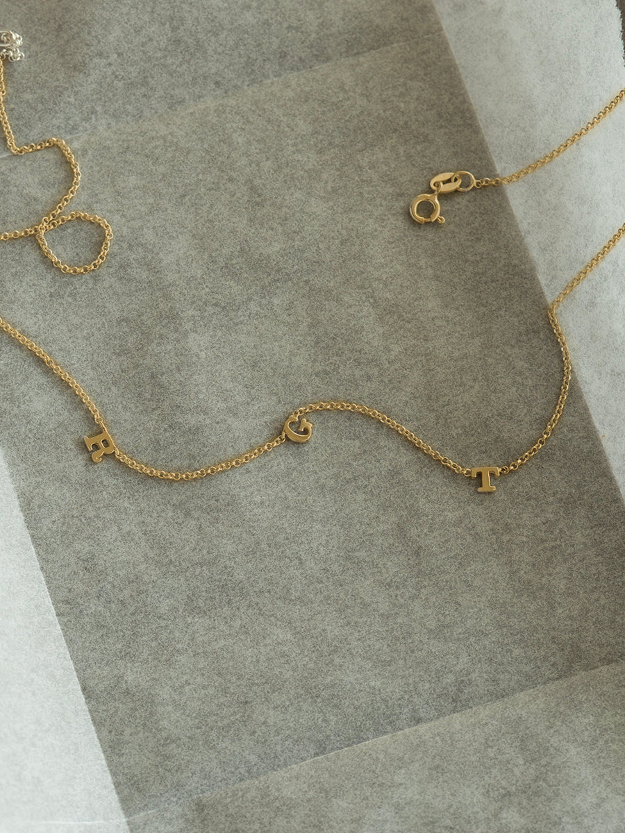 Collar Initials - Enchapado 18k