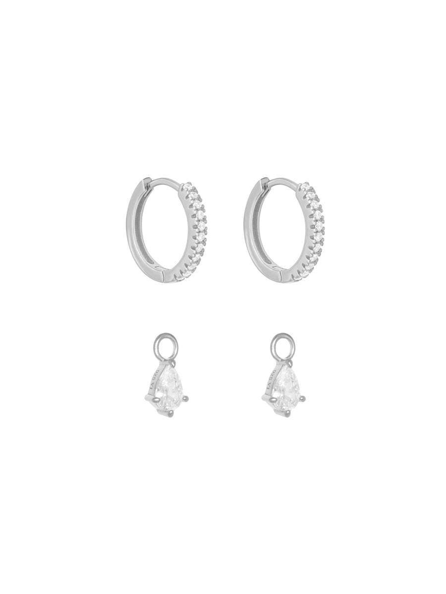 argollas plata 925 colgantes charms libre de niquel mujer