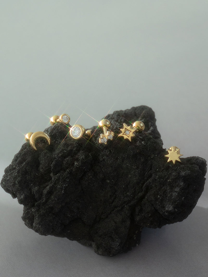 Piercing Ray - Enchapado 18k